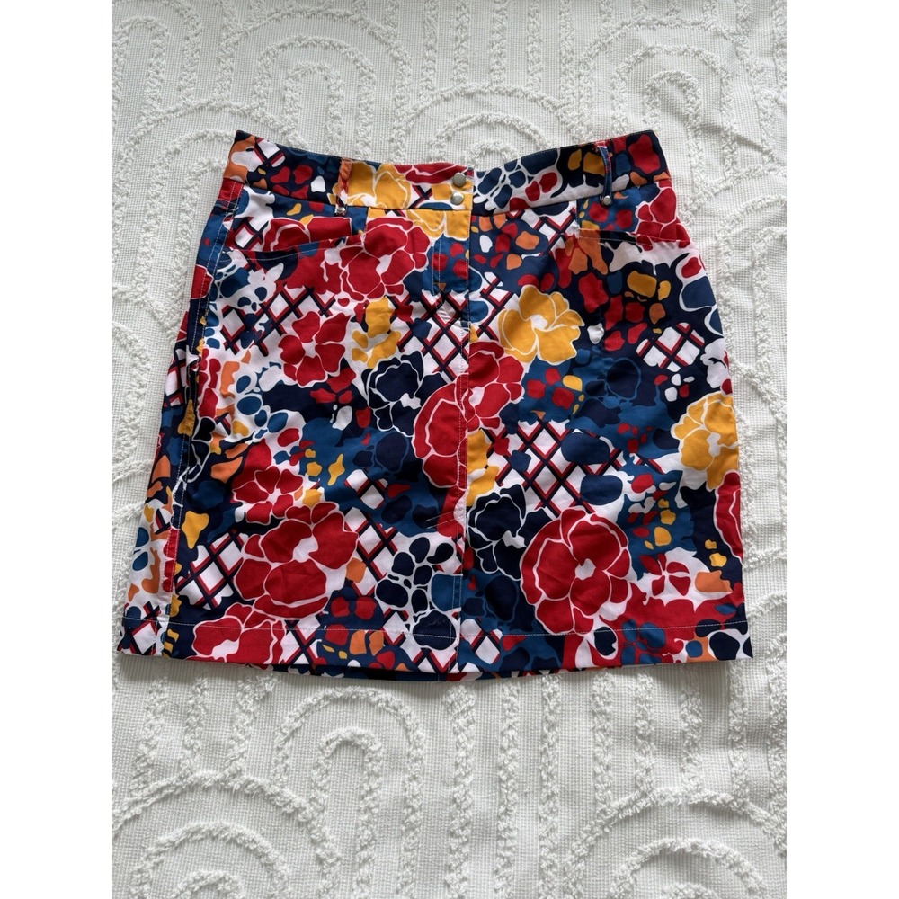 GGblue Golf Skort Women Size 6 Multicolor NWOT Colorblock Floral Athletic Skirt